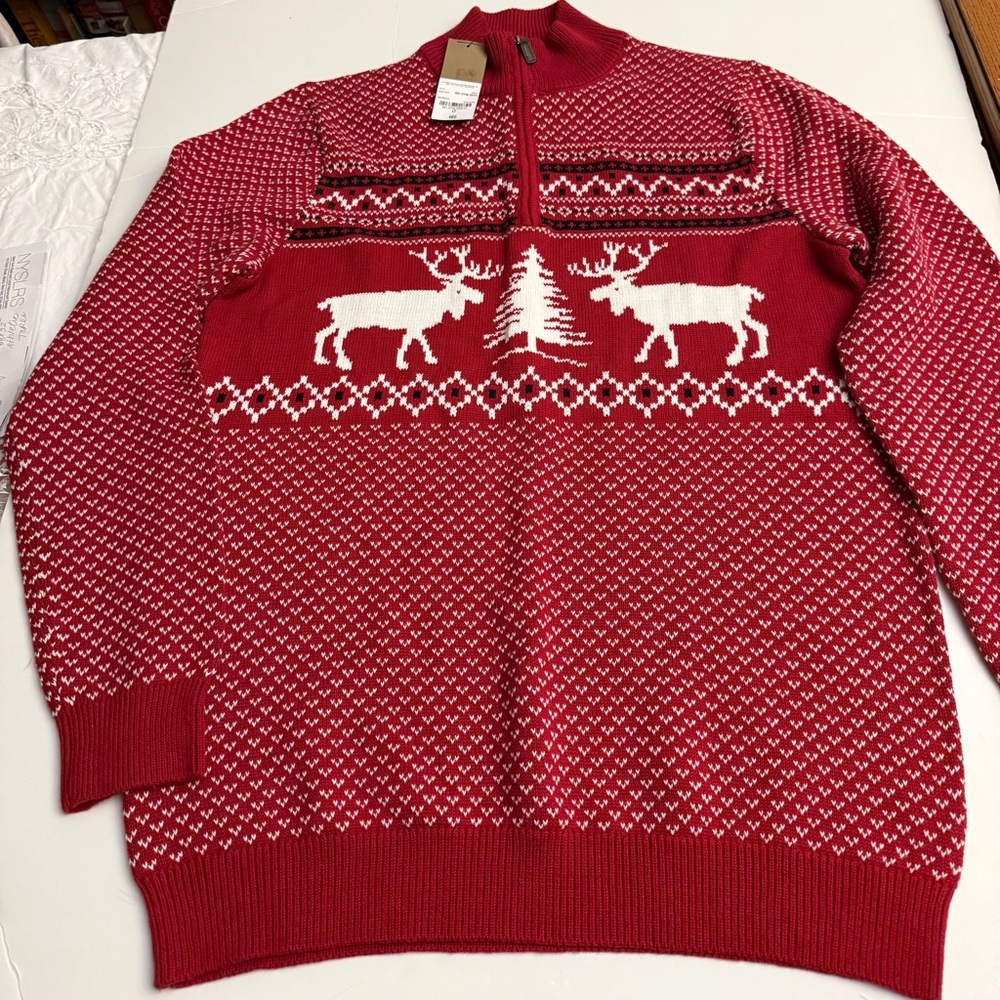 New men's large tall sweater